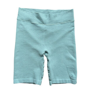 GymShark Shorts Seamless Cycling Ribbed Waffle Hiking Yoga Green Sz. S
